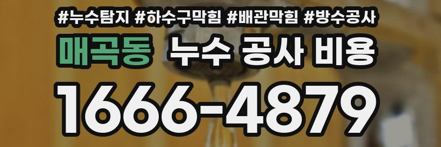 매곡동 누수 공사 비용