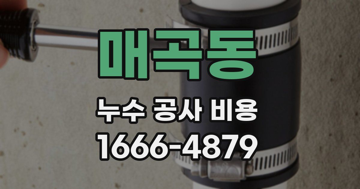 매곡동 누수 공사 비용