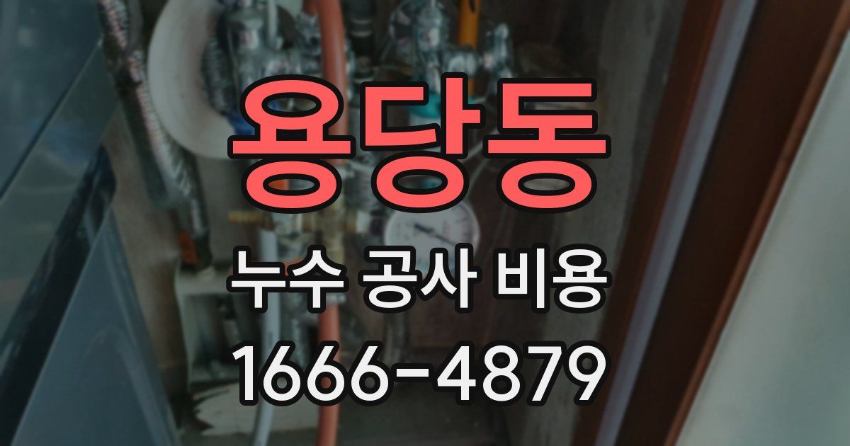 용당동 누수 공사 비용