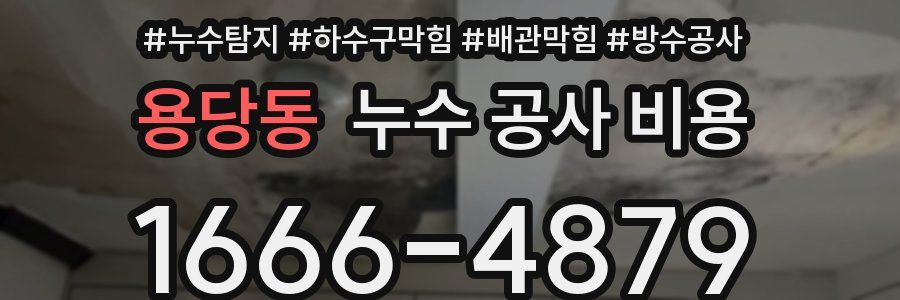용당동 누수 공사 비용