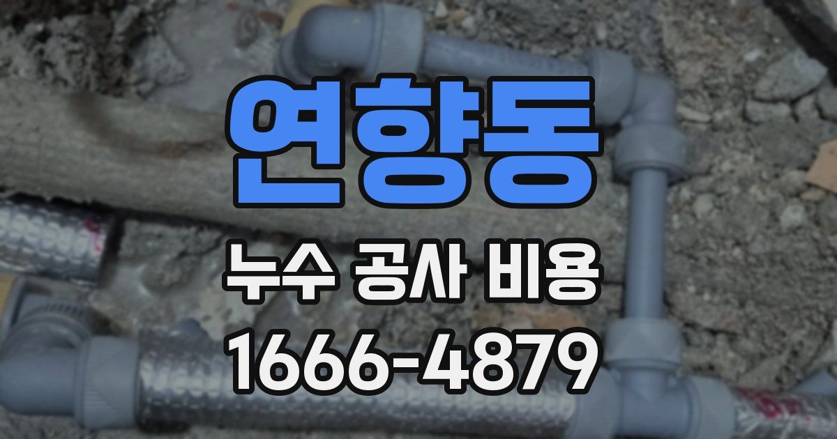 연향동 누수 공사 비용