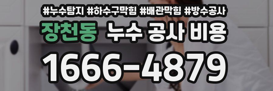 장천동 누수 공사 비용