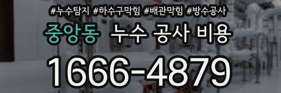 중앙동 누수 공사 비용