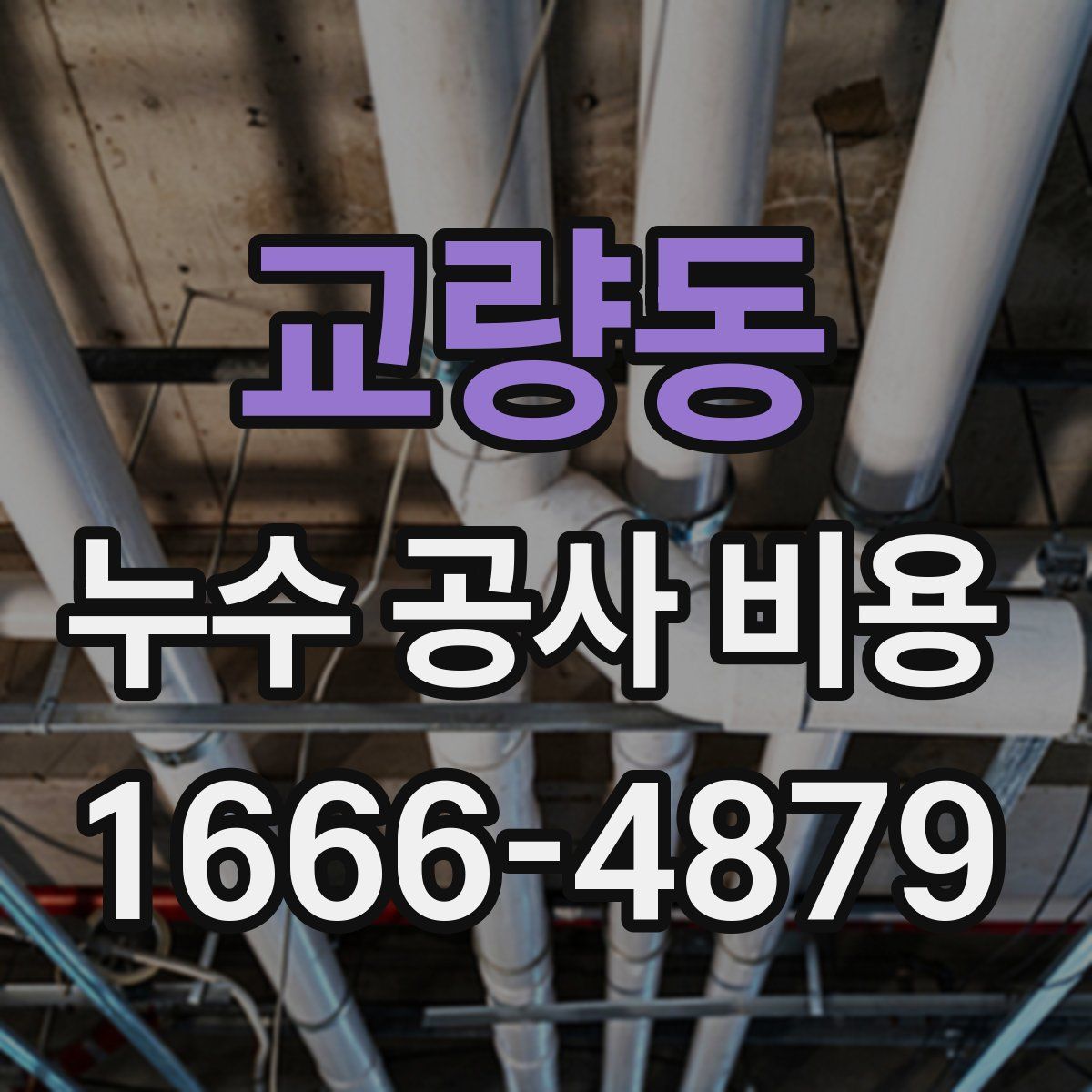 교량동 누수 공사 비용