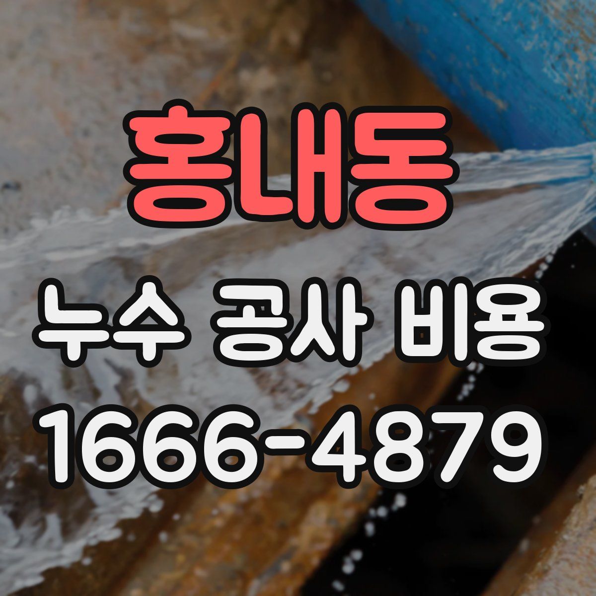 홍내동 누수 공사 비용