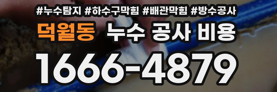 덕월동 누수 공사 비용