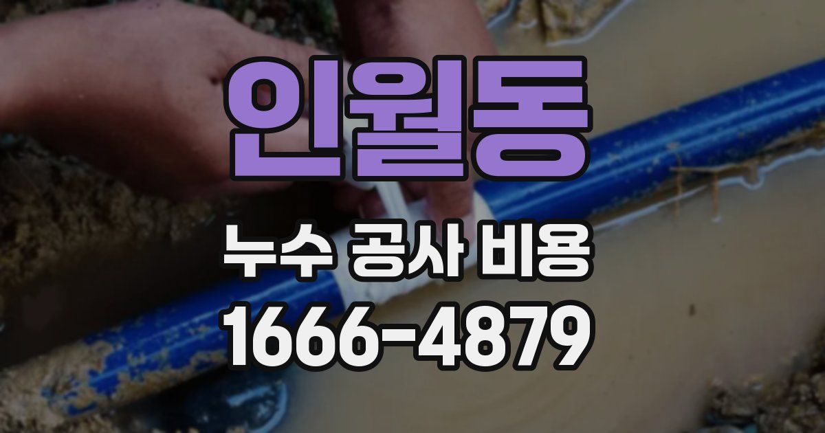 인월동 누수 공사 비용
