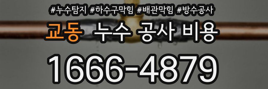 교동 누수 공사 비용
