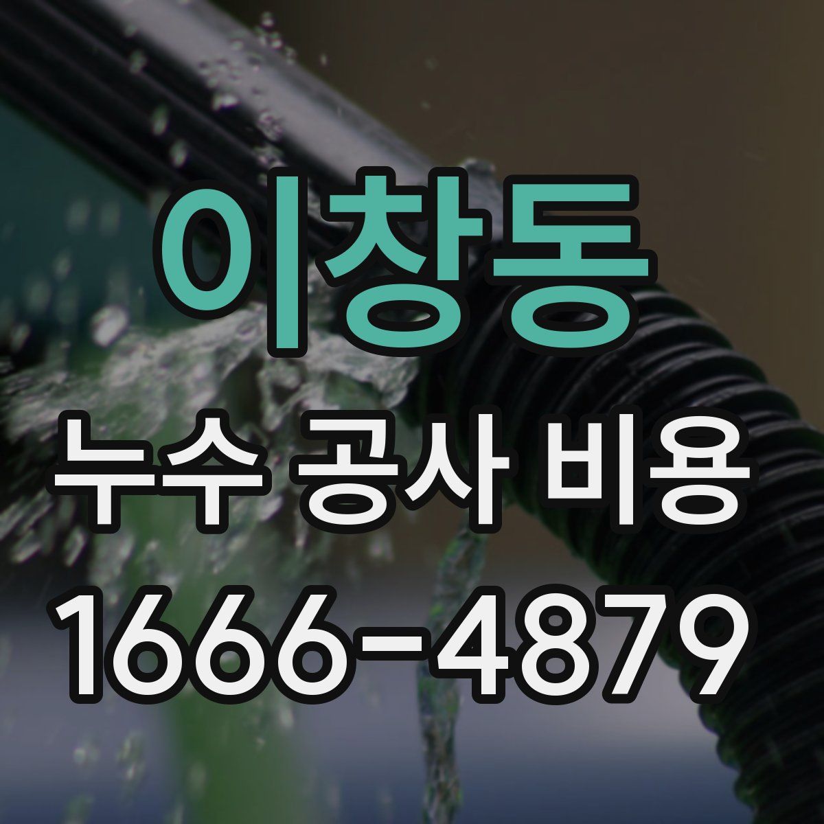 이창동 누수 공사 비용