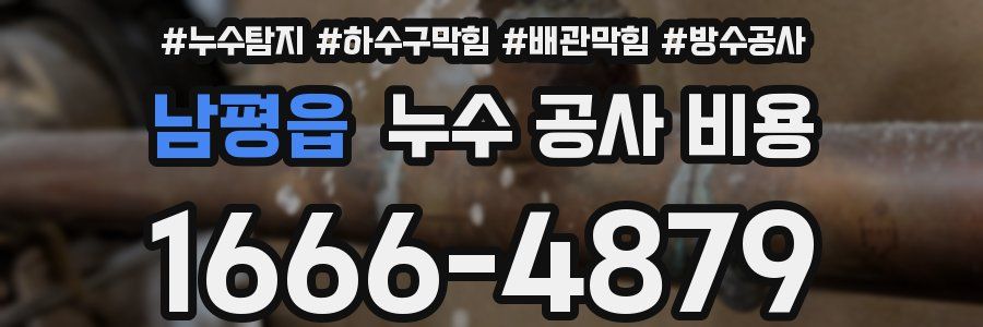 남평읍 누수 공사 비용