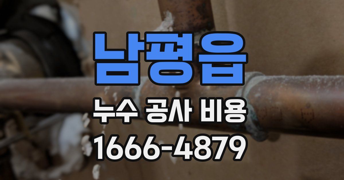 남평읍 누수 공사 비용