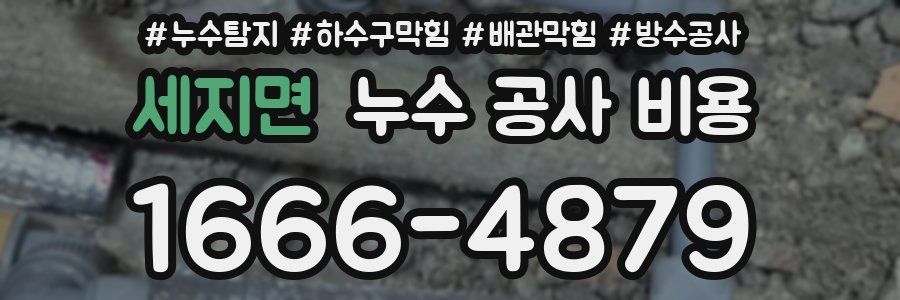 세지면 누수 공사 비용