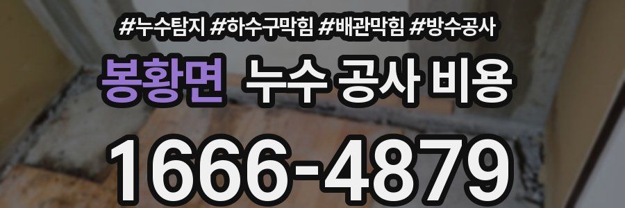 봉황면 누수 공사 비용