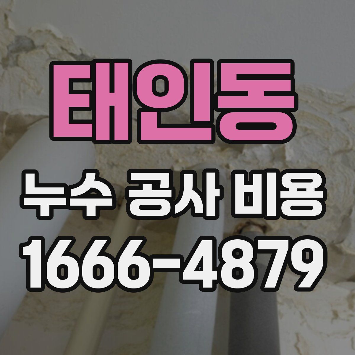 태인동 누수 공사 비용