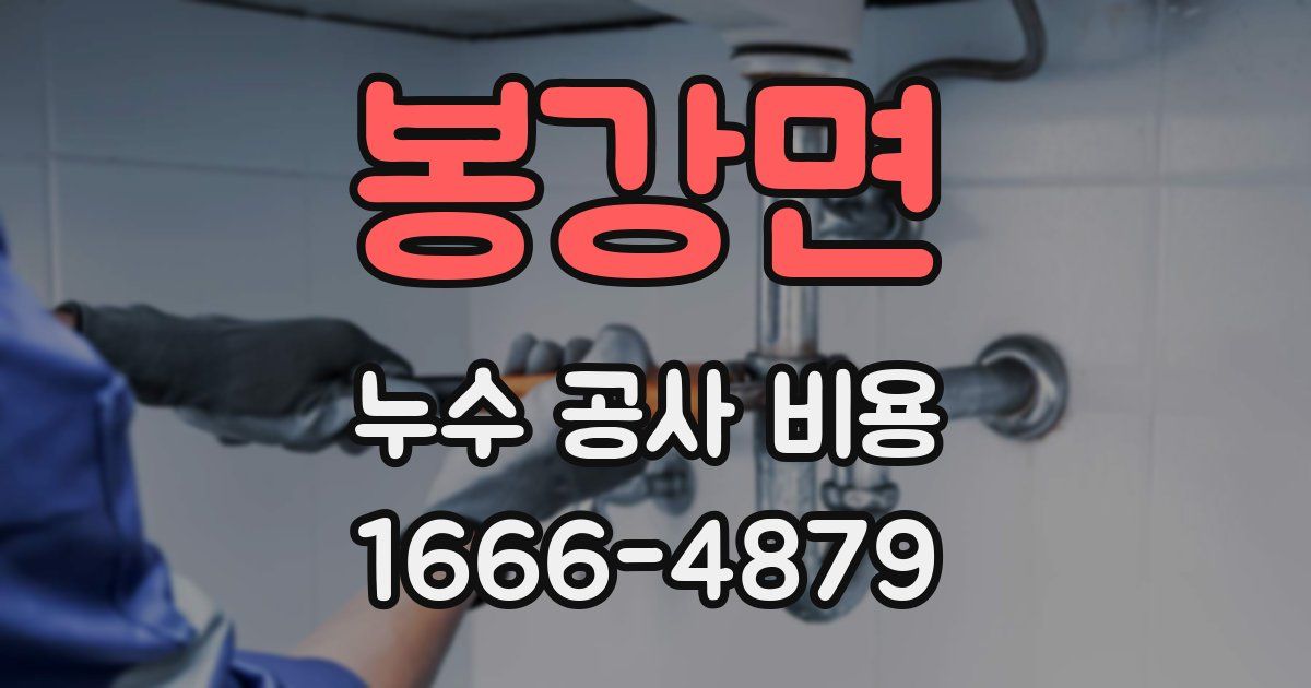 봉강면 누수 공사 비용