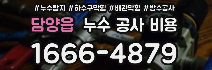 담양읍 누수 공사 비용