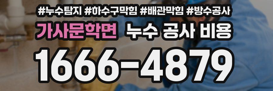 가사문학면 누수 공사 비용