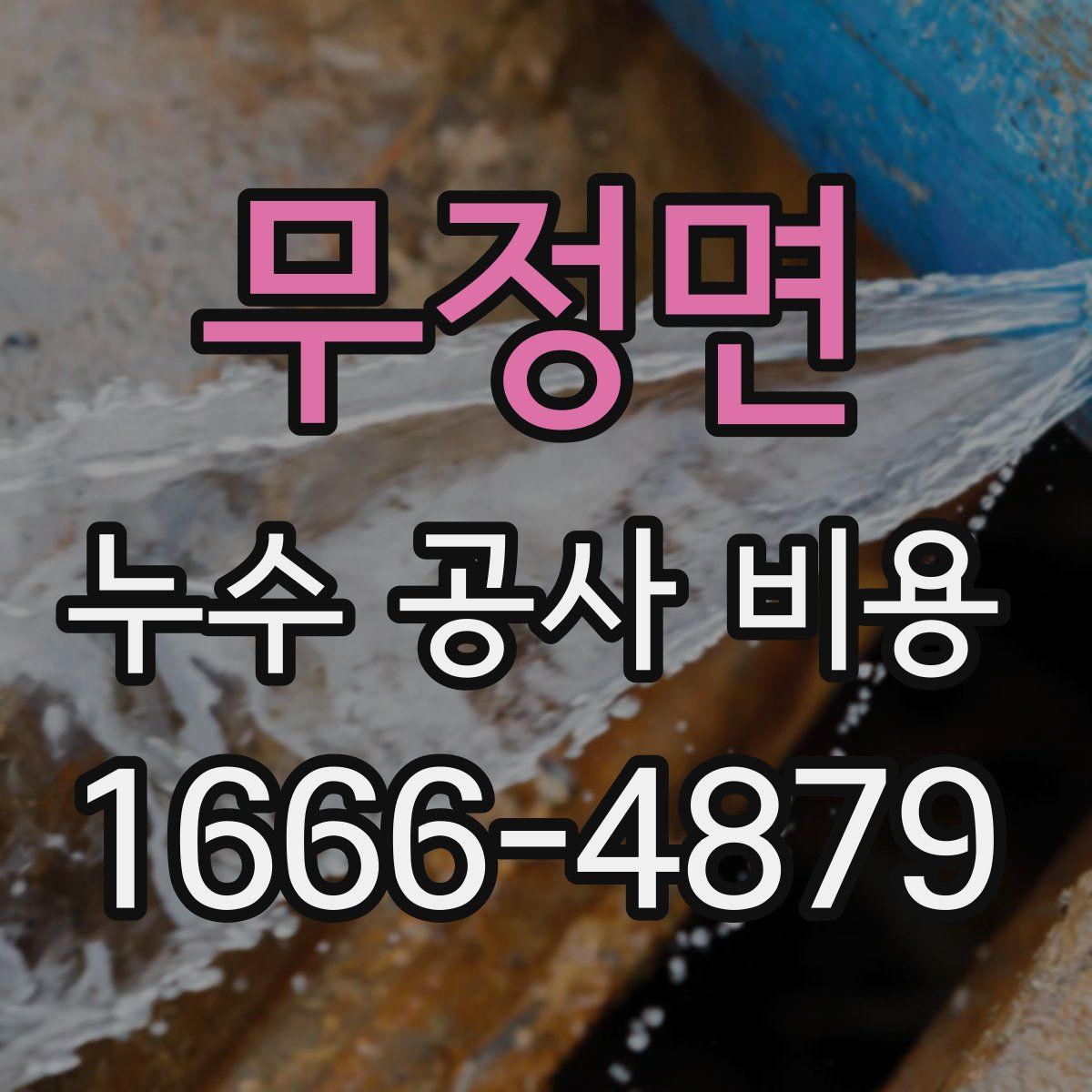 무정면 누수 공사 비용