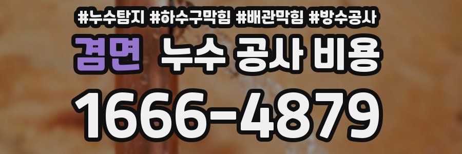 겸면 누수 공사 비용