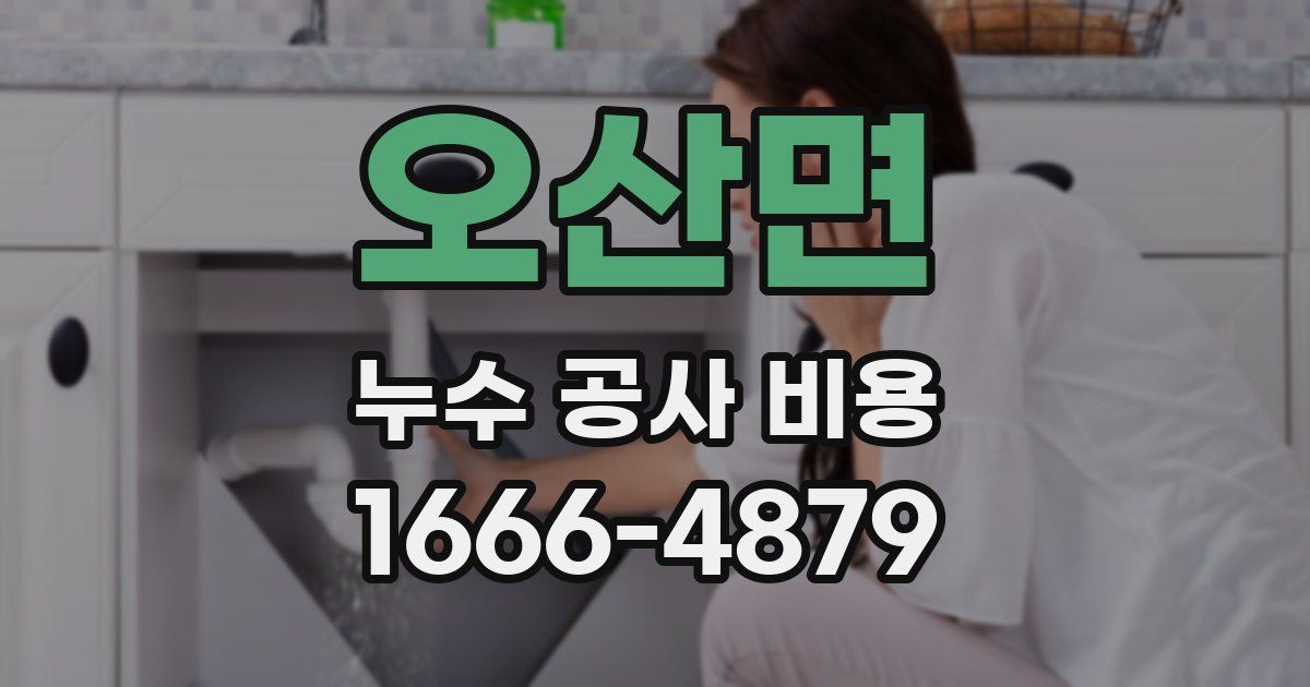 오산면 누수 공사 비용