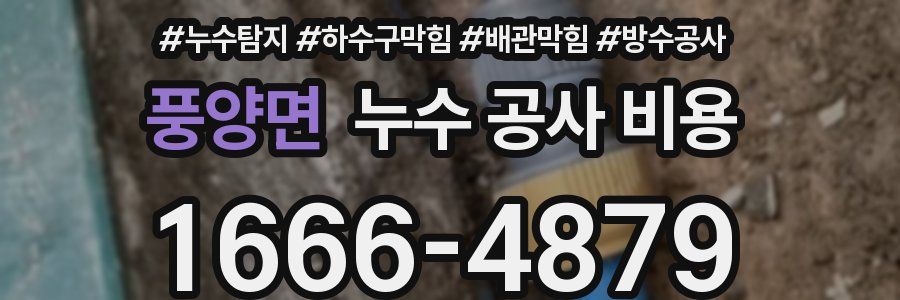 풍양면 누수 공사 비용