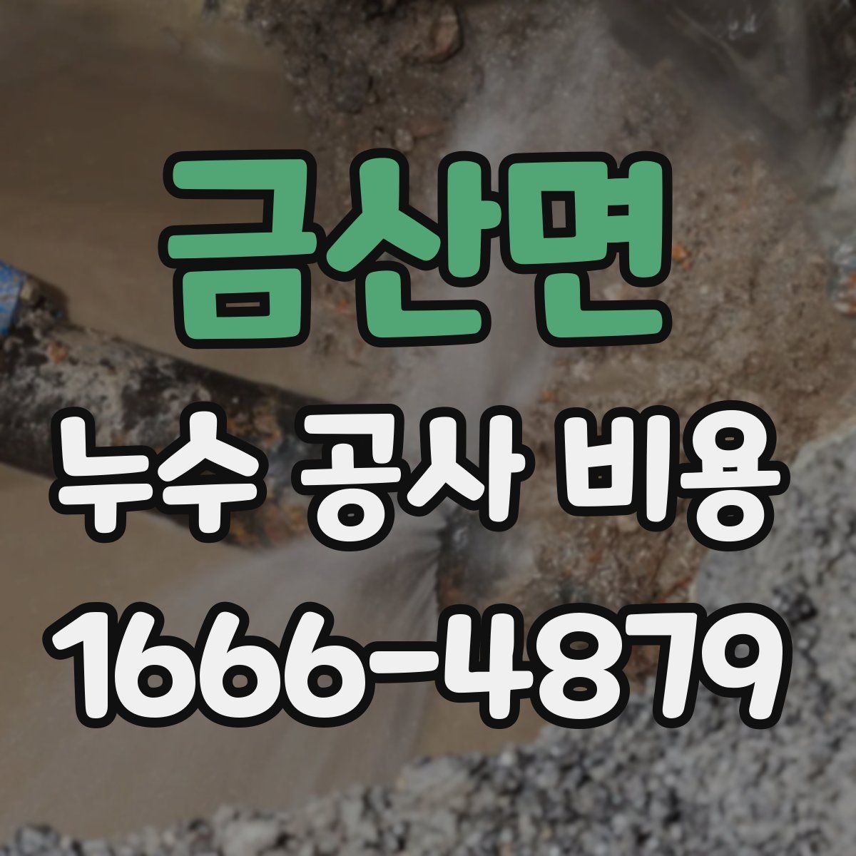 금산면 누수 공사 비용