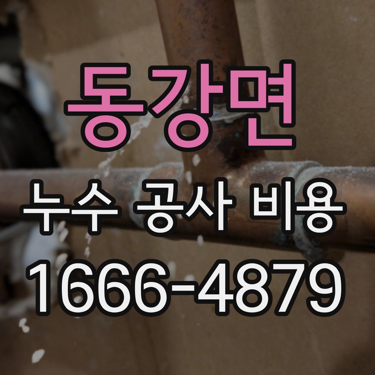 동강면 누수 공사 비용