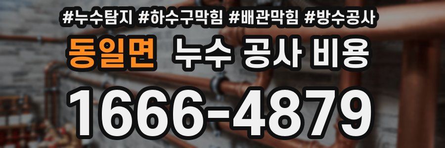 동일면 누수 공사 비용