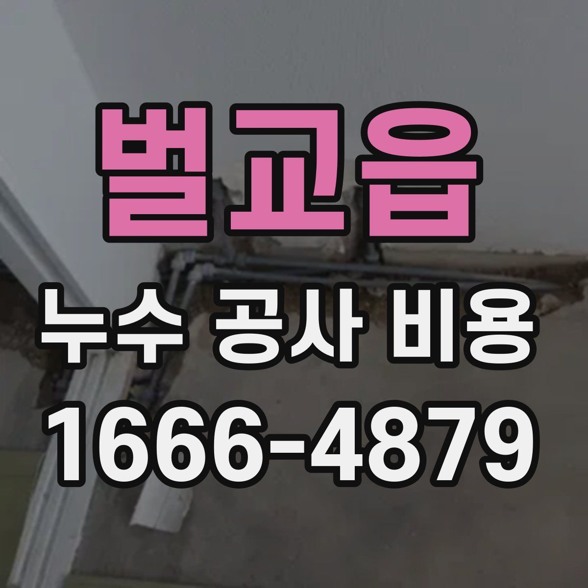 벌교읍 누수 공사 비용
