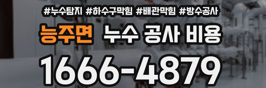 능주면 누수 공사 비용