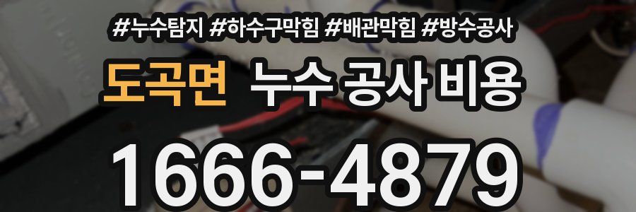 도곡면 누수 공사 비용