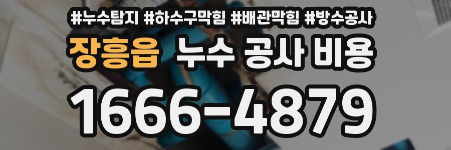 장흥읍 누수 공사 비용