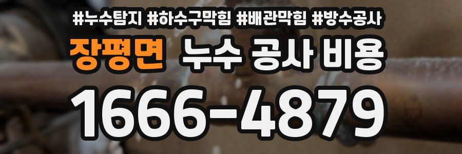 장평면 누수 공사 비용