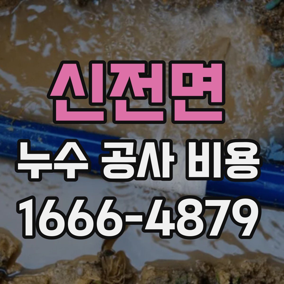 신전면 누수 공사 비용