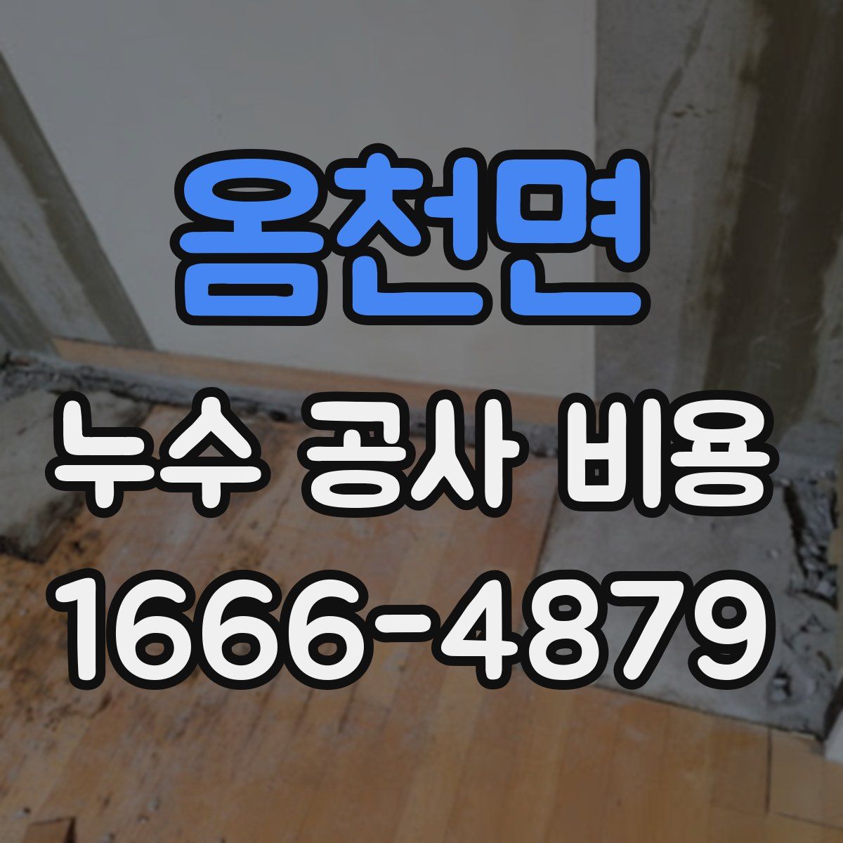 옴천면 누수 공사 비용