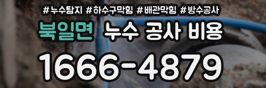 북일면 누수 공사 비용