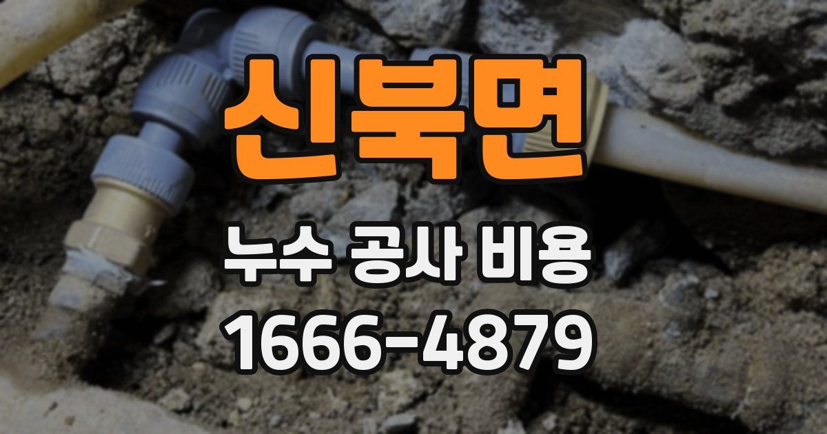 신북면 누수 공사 비용