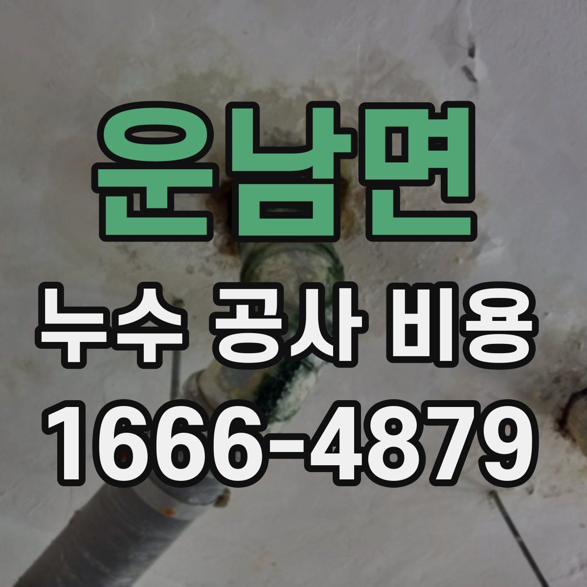 운남면 누수 공사 비용