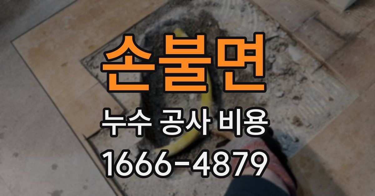 손불면 누수 공사 비용