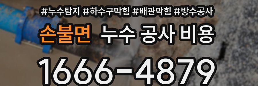 손불면 누수 공사 비용