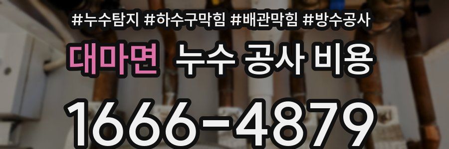 대마면 누수 공사 비용