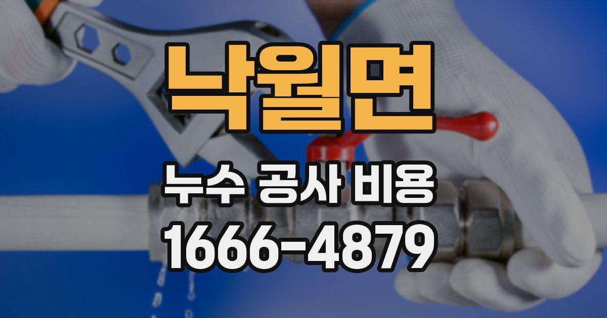 낙월면 누수 공사 비용