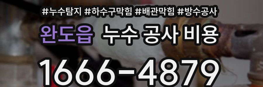 완도읍 누수 공사 비용