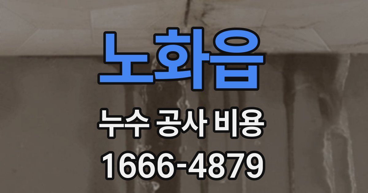 노화읍 누수 공사 비용