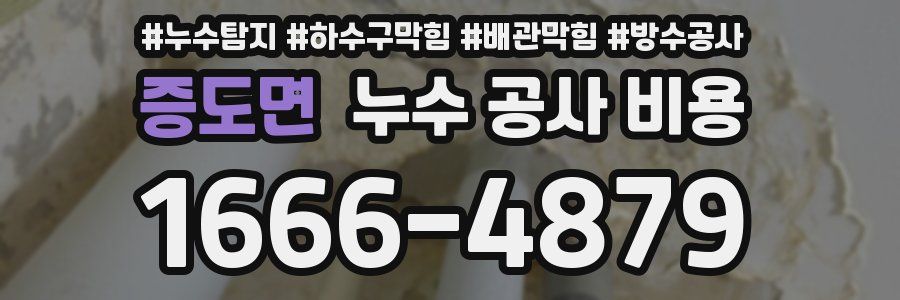 증도면 누수 공사 비용
