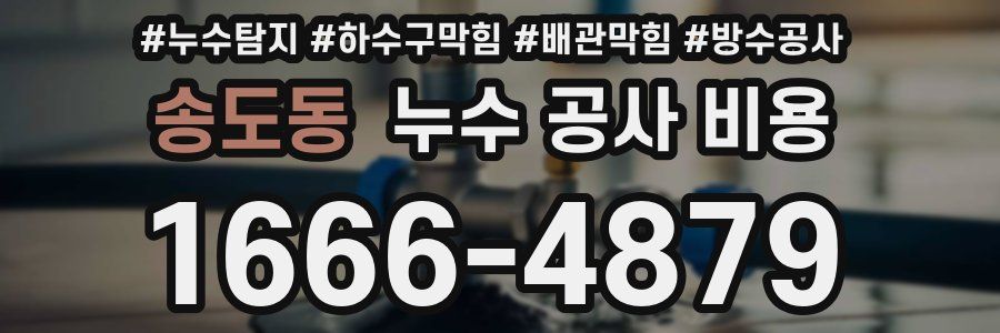 송도동 누수 공사 비용