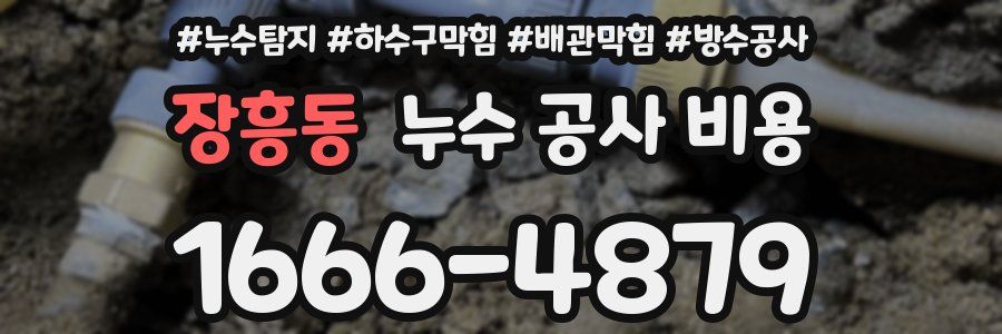 장흥동 누수 공사 비용