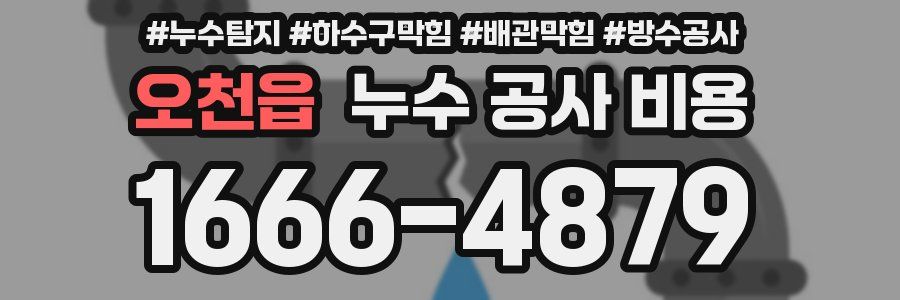 오천읍 누수 공사 비용