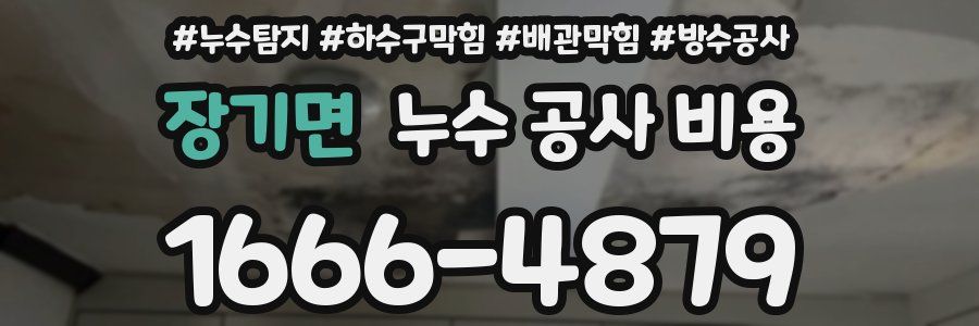 장기면 누수 공사 비용