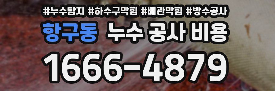 항구동 누수 공사 비용